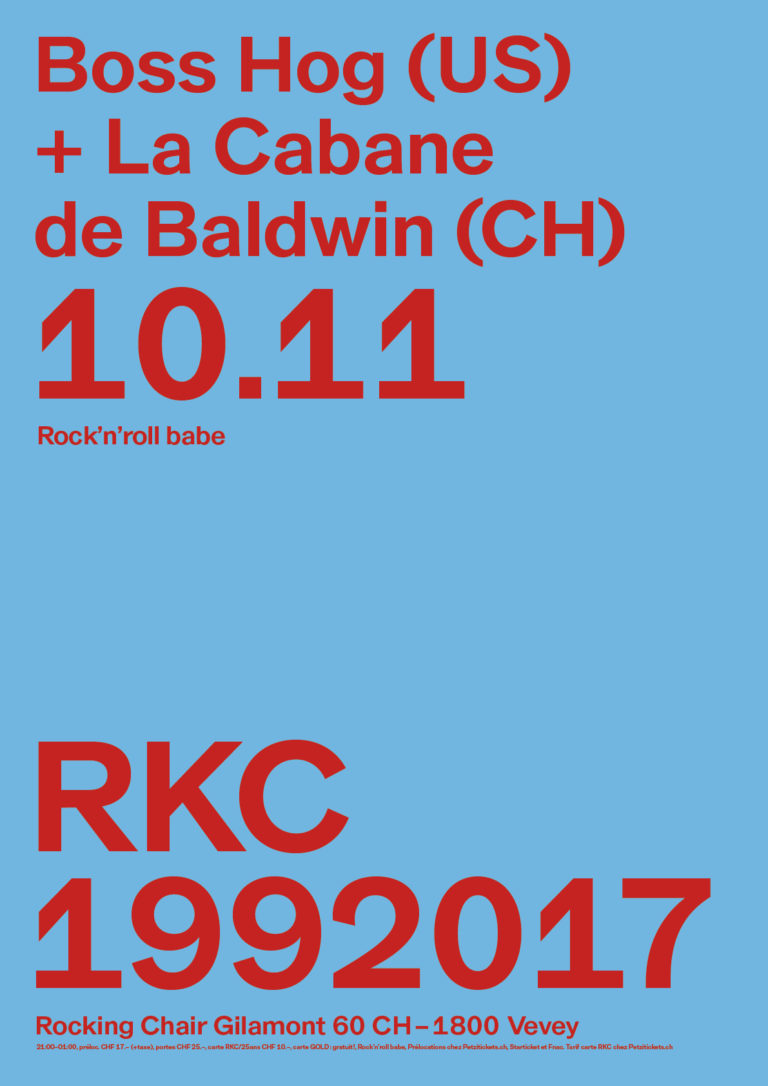 BOSS HOG (US) + LA CABANE DE BALDWIN (CH) - Rocking Chair Vevey