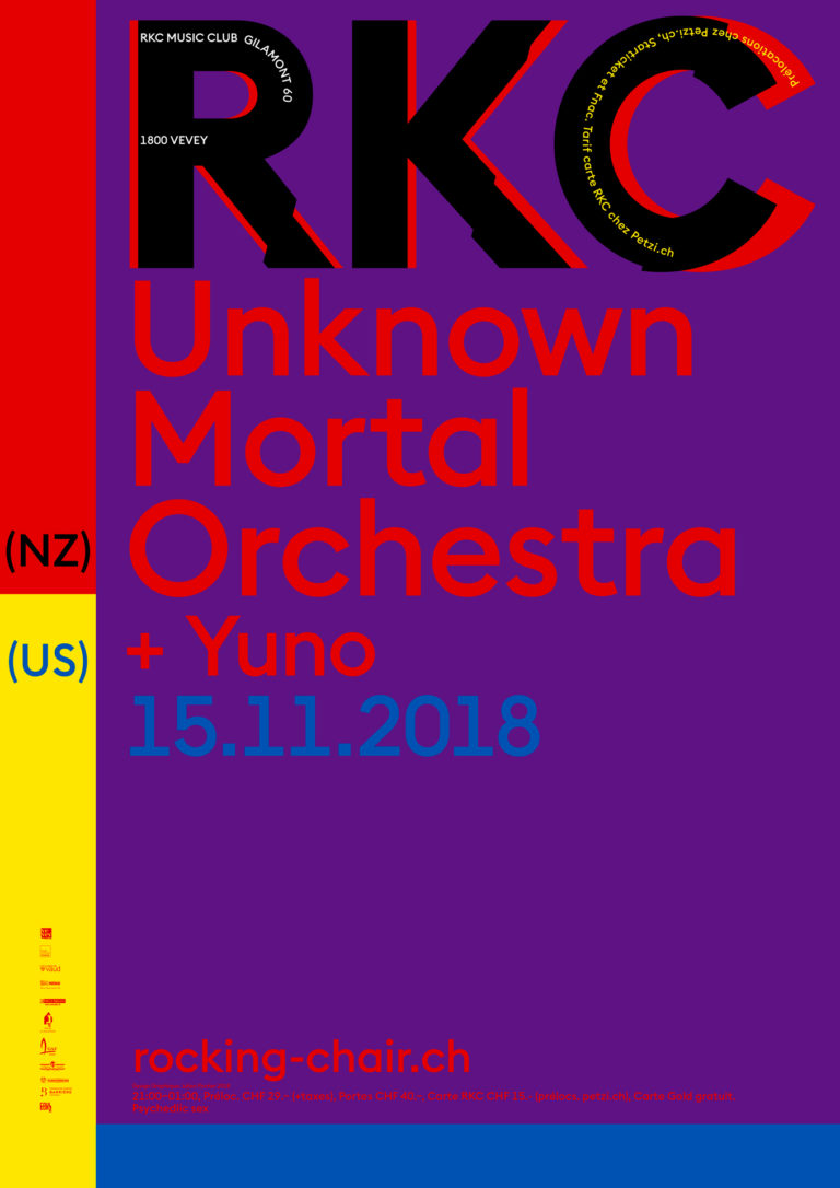 Unknown Mortal Orchestra (NZ) + Yuno (US) - Rocking Chair Vevey