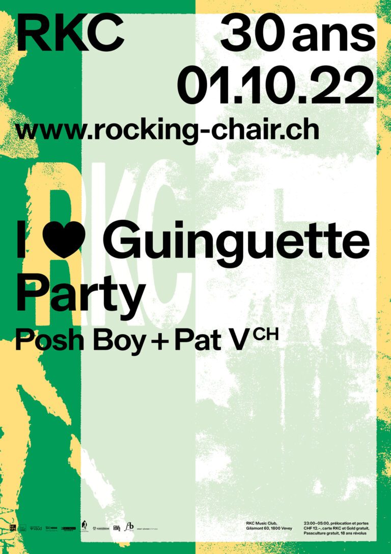 RKC 30 ans – I <3 Guinguette Party - Posh Boy + Pat V (CH) - Rocking Chair Vevey