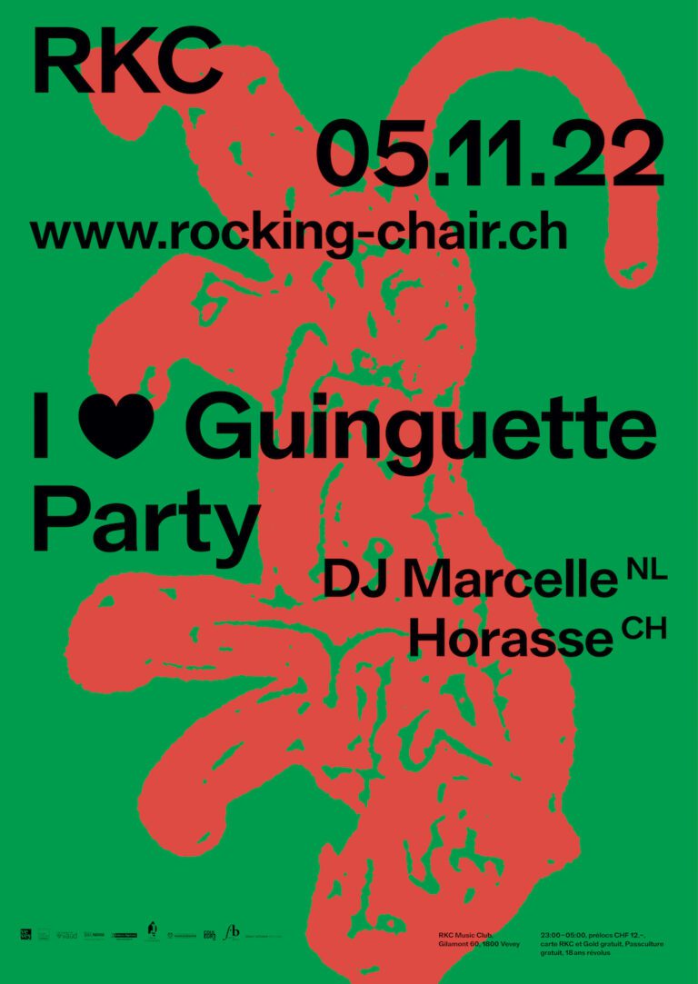 RKC 30 ans – I <3 Guinguette Party - DJ Marcelle (NL) + Horasse (CH) - Rocking Chair Vevey