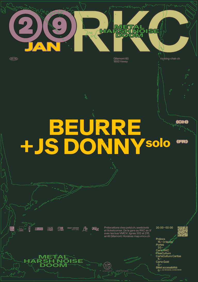 Beurre (CH) + JS Donny – solo (FR) - Rocking Chair Vevey