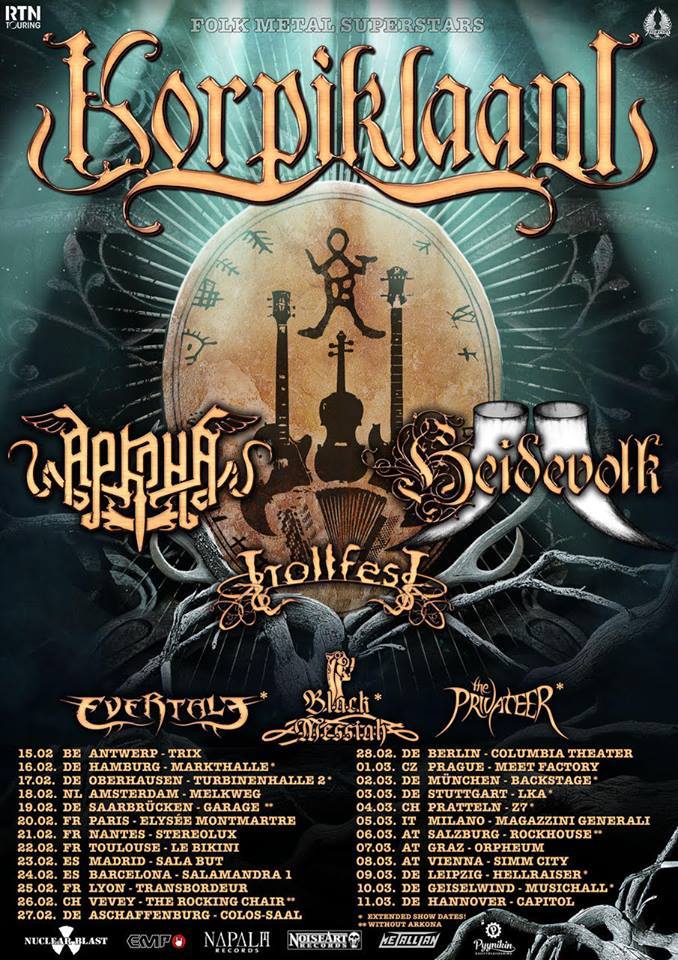KORPIKLAANI (FI) + HYPOCRAS (CH) + HEIDEVOLK (NL) + TROLLFEST (NO) - Rocking Chair Vevey