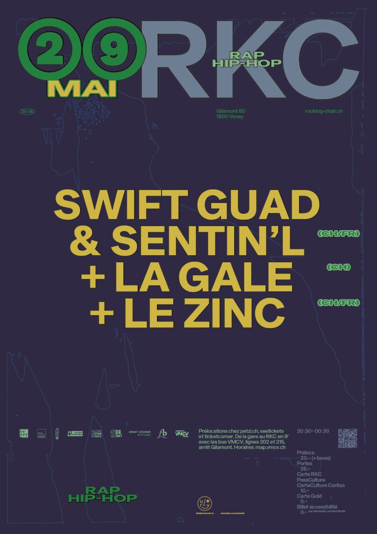 Swift Guad & Sentin’l (CH/FR) + La Gale (CH) + Le Zinc (CH/FR) - Rocking Chair Vevey