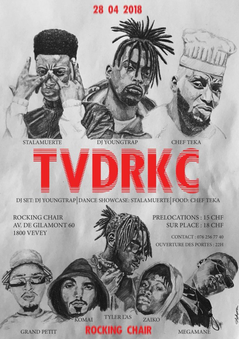 TVDRKC : TVDZ (CH) + DJ YOUNGTRAP (CH) + STYLEZ&rsquo;C (CH) + CHEF TEKA (CH) - Rocking Chair Vevey