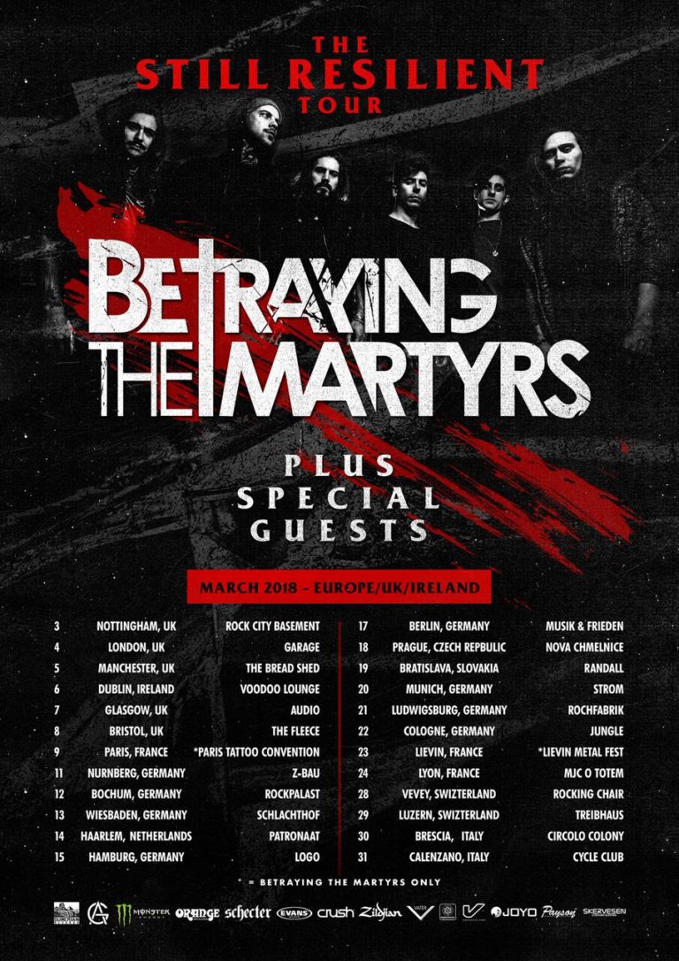 BETRAYING THE MARTYRS (FR) + Modern Day Babylon (CZ) + From Sorrow To Serenity (UK) + AM:PM (CH) - Rocking Chair Vevey