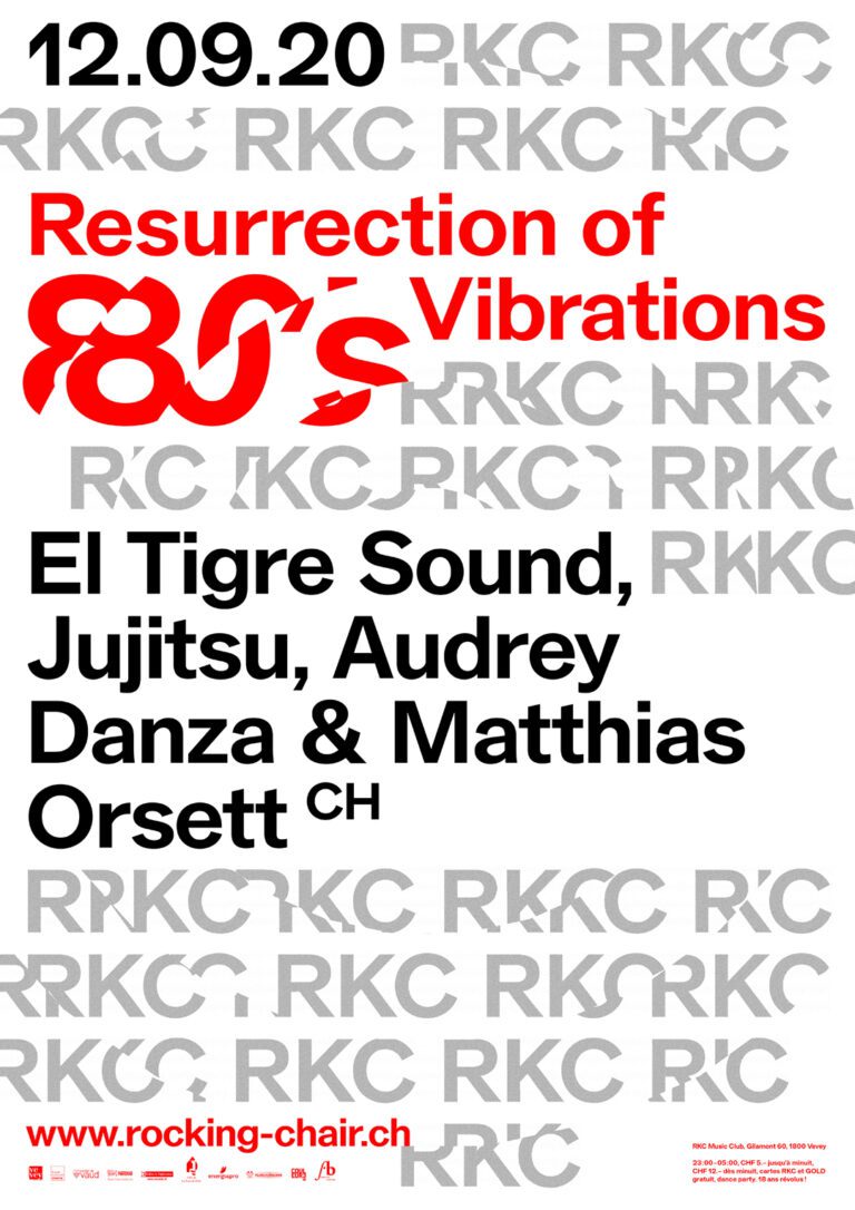Resurrection of 80’s Vibrations : El Tigre Sound + Jujitsu + Audrey Danza & Matthias Orsett (CH) - Rocking Chair Vevey