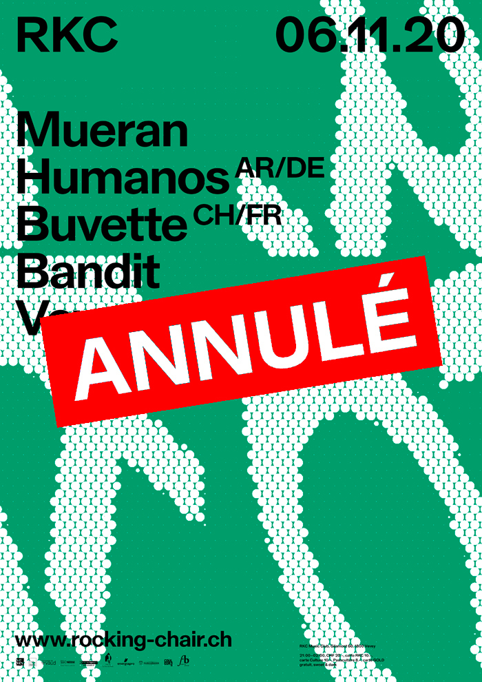 Mueran Humanos (AR/DE) + Buvette (CH/FR) + Bandit Voyage (CH) - Rocking Chair Vevey