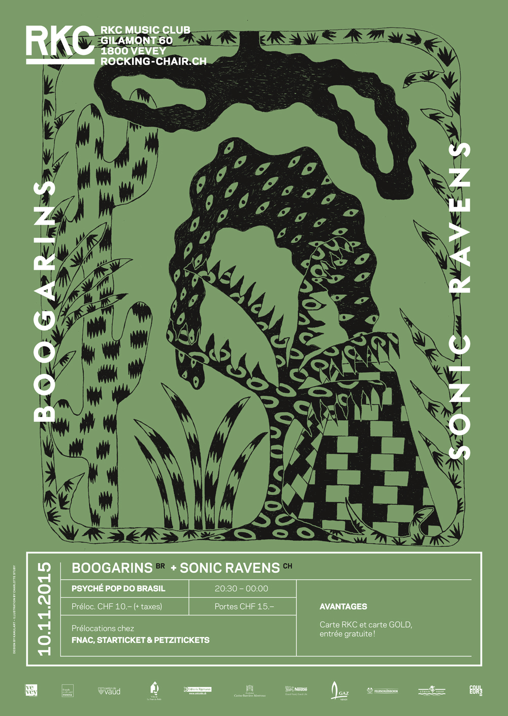 BOOGARINS (BR) + SONIC RAVENS (CH) - Rocking Chair Vevey