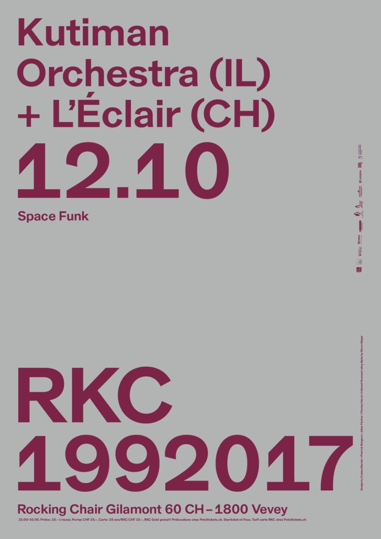 KUTIMAN ORCHESTRA (IL) + L’ÉCLAIR (CH) - Rocking Chair Vevey