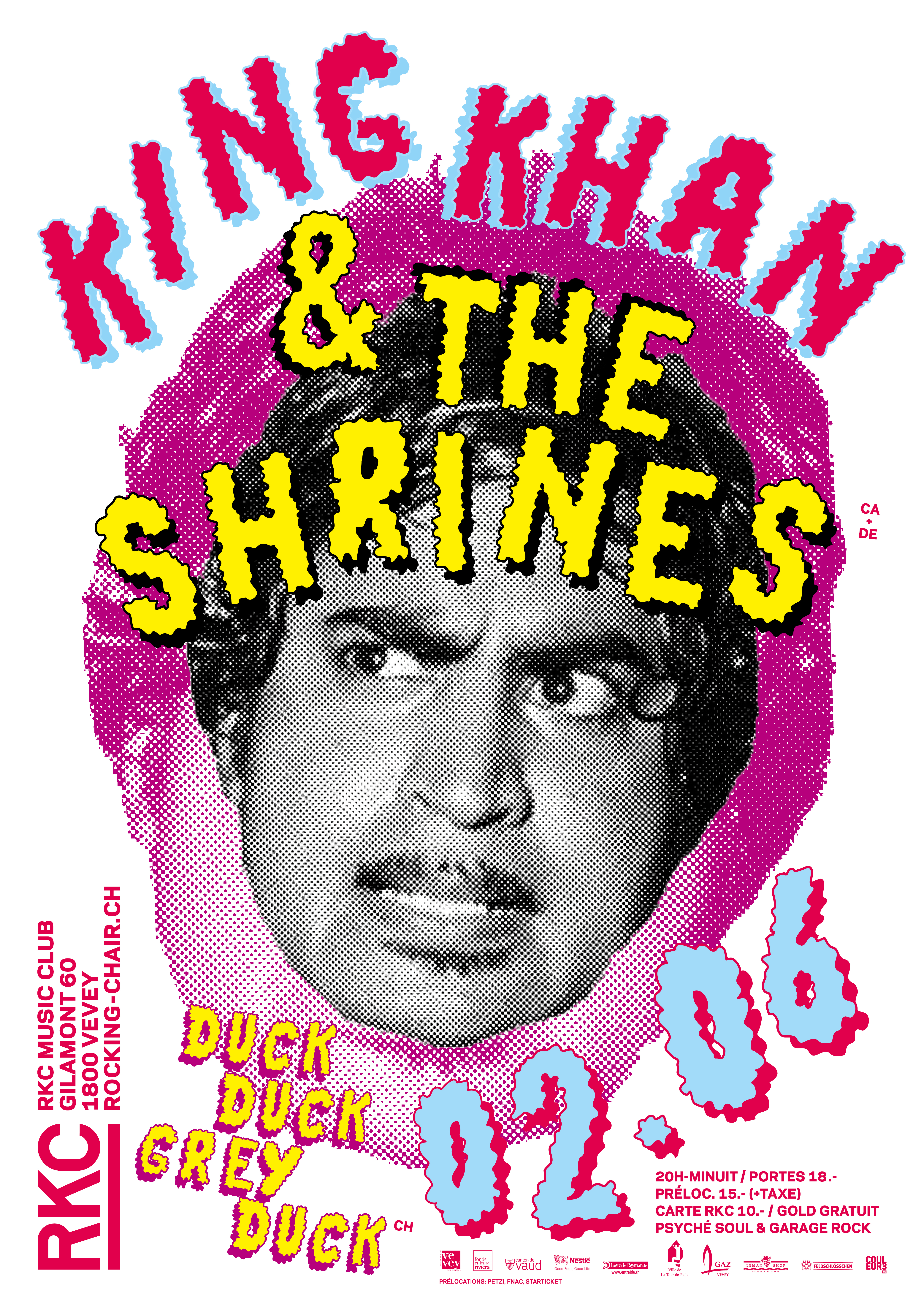 KING KHAN & THE SHRINES (CA/DE) + DUCK DUCK GREY DUCK (CH) - Rocking Chair Vevey