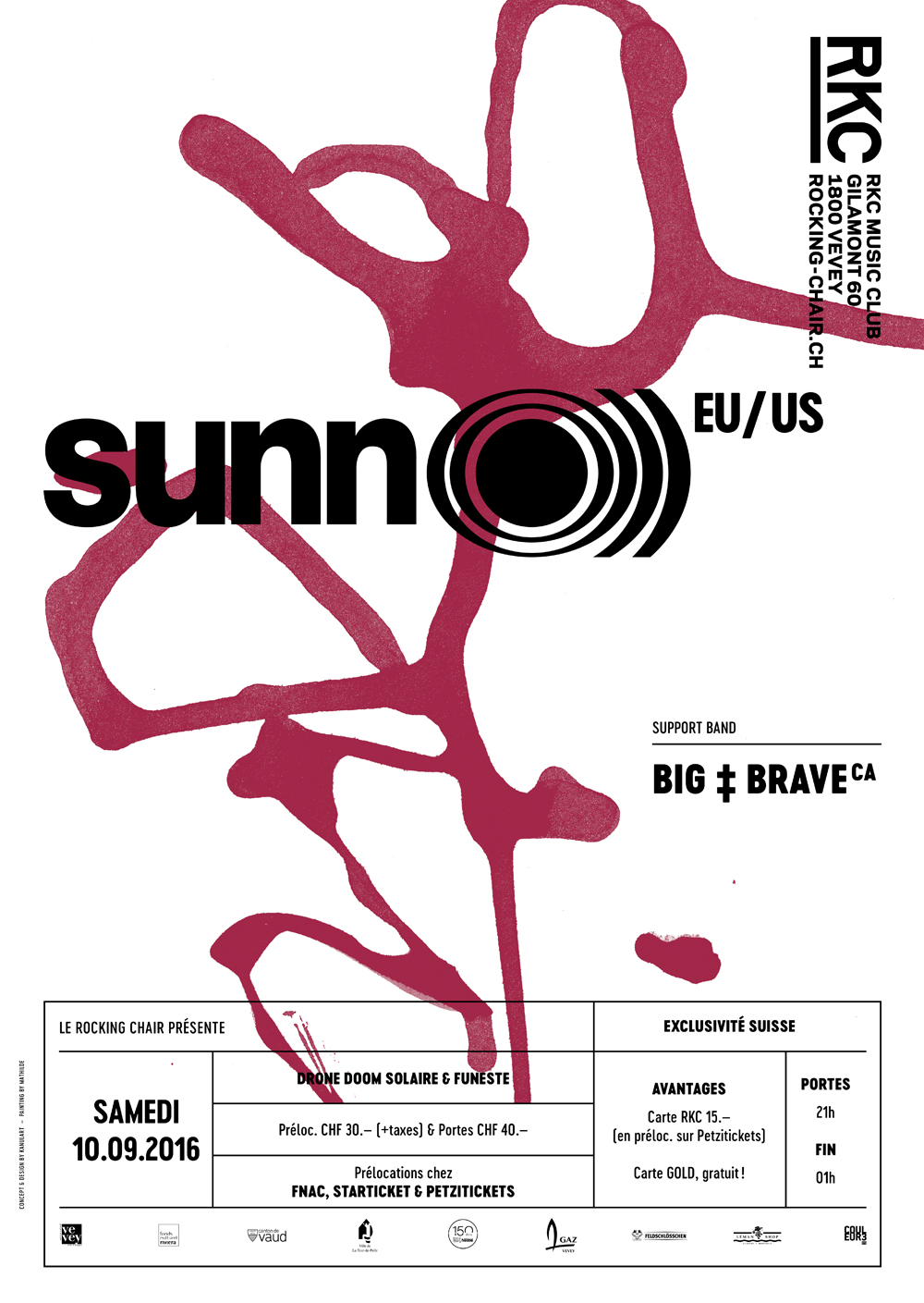 SUNN O))) (US) + BIG BRAVE (CA) - Rocking Chair Vevey
