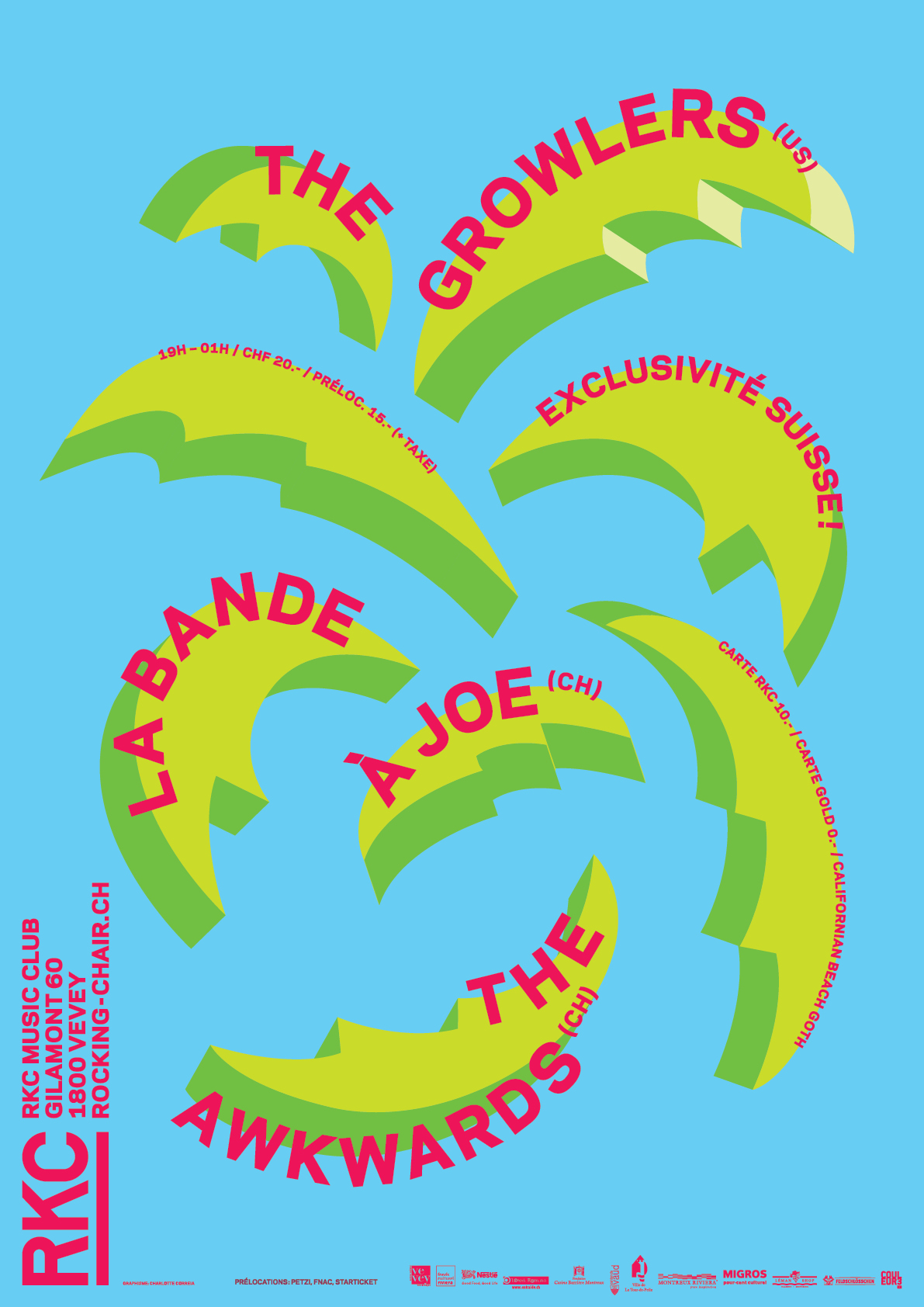THE GROWLERS (US) + LA BANDE A JOE (CH) + THE AWKWARDS (CA-CH) - Rocking Chair Vevey