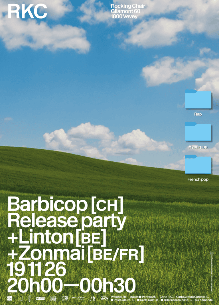 Release party Barbicop (CH) + Linton (BE) + Zonmai (BE/FR) - Rocking Chair Vevey