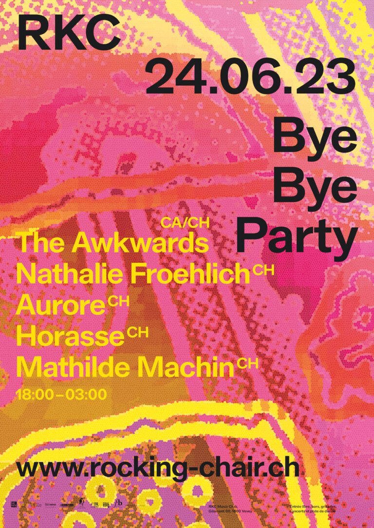 !GRATUIT! Bye Bye Party: The Awkwards + Nathalie Froehlich + Aurore + Horasse + Mathilde Machin - Rocking Chair Vevey