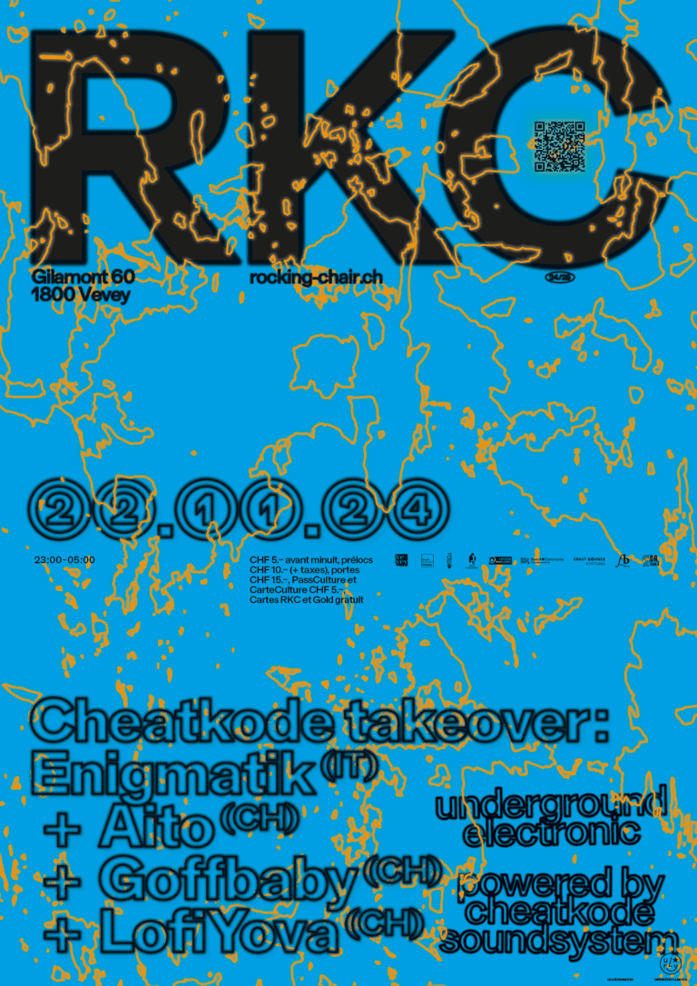 Cheatkode takeover: Enigmatik (IT) + Aito (CH) + Goffbaby (CH) + LofiYova (CH) - Rocking Chair Vevey