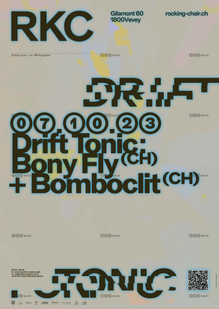 DRIFT TONIC – Bony Fly (CH) + Bomboclit (CH) - Rocking Chair Vevey