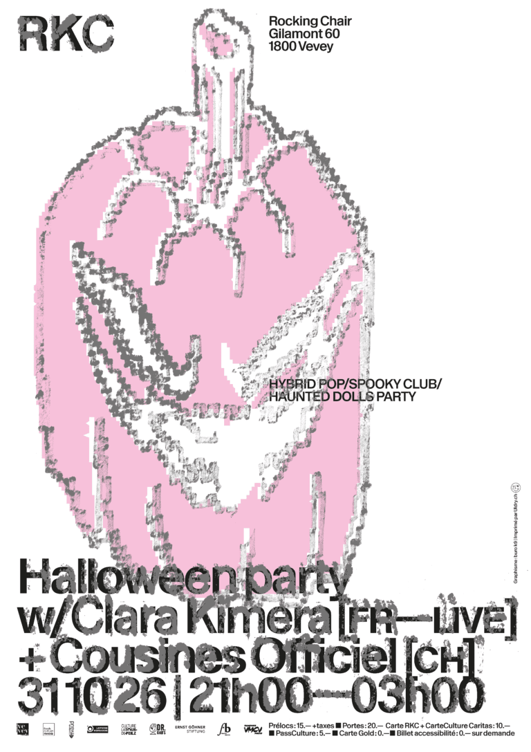 Halloween party : Clara Kimera (FR – live) + Cousines Officiel (CH) - Rocking Chair Vevey