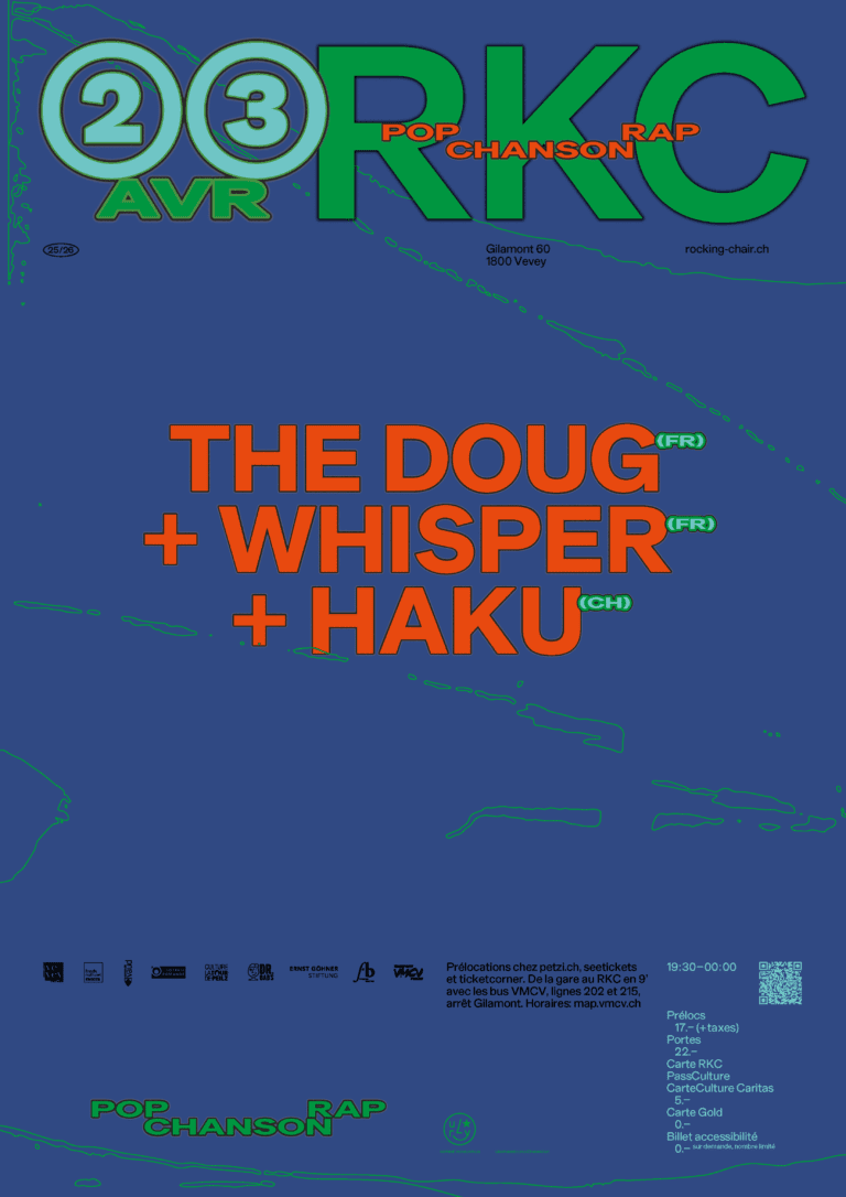The Doug (FR) + Whisper (FR) + Haku (CH) - Rocking Chair Vevey