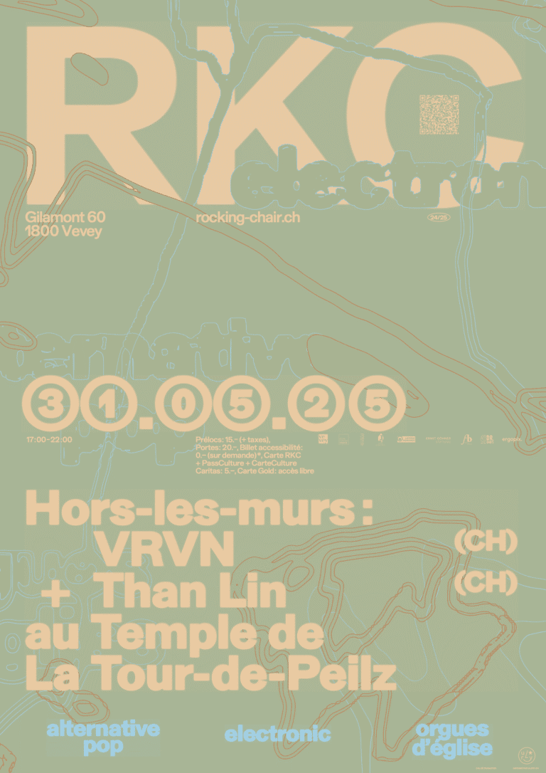 Hors-les-murs : VRVN (CH) + Than Lin (CH) + alys am (CH) & Mezzo Finocchio (CH) au Temple de La Tour-de-Peilz - Rocking Chair Vevey