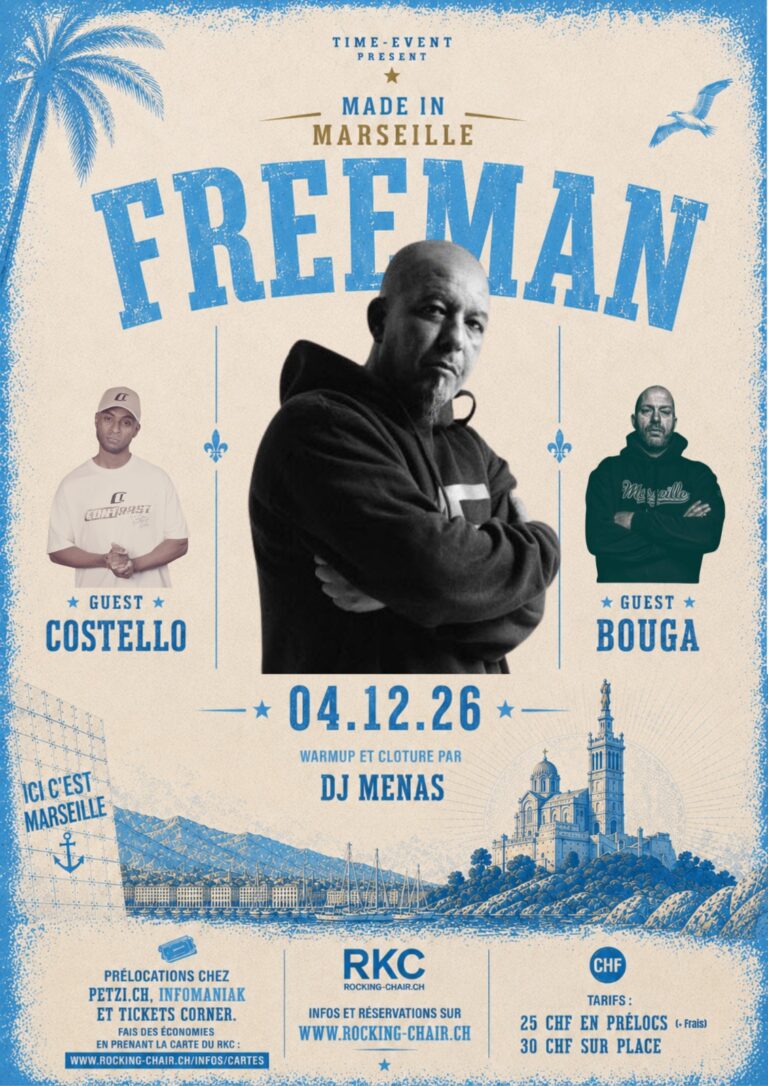 Freeman (FR/DZ) + Bouga (FR/DZ) + Costello (FR) + DJ Menas (CH) - Rocking Chair Vevey