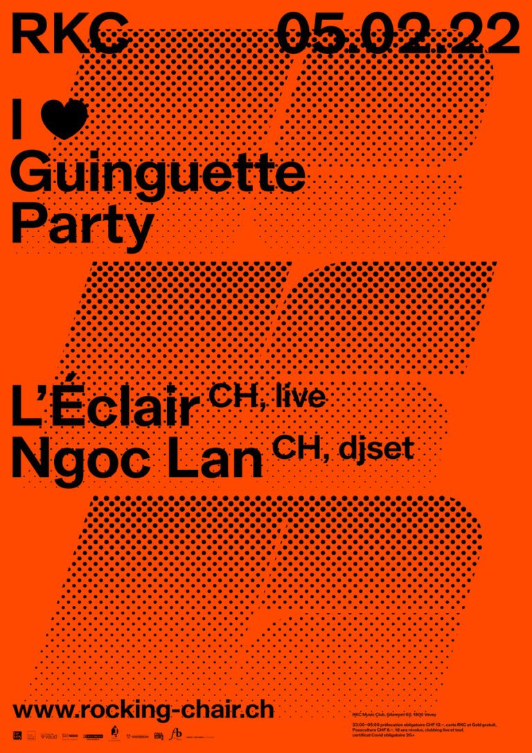 I <3 Guinguette Party - L’Éclair (CH, live) + Ngoc Lan (CH, djset) - Rocking Chair Vevey