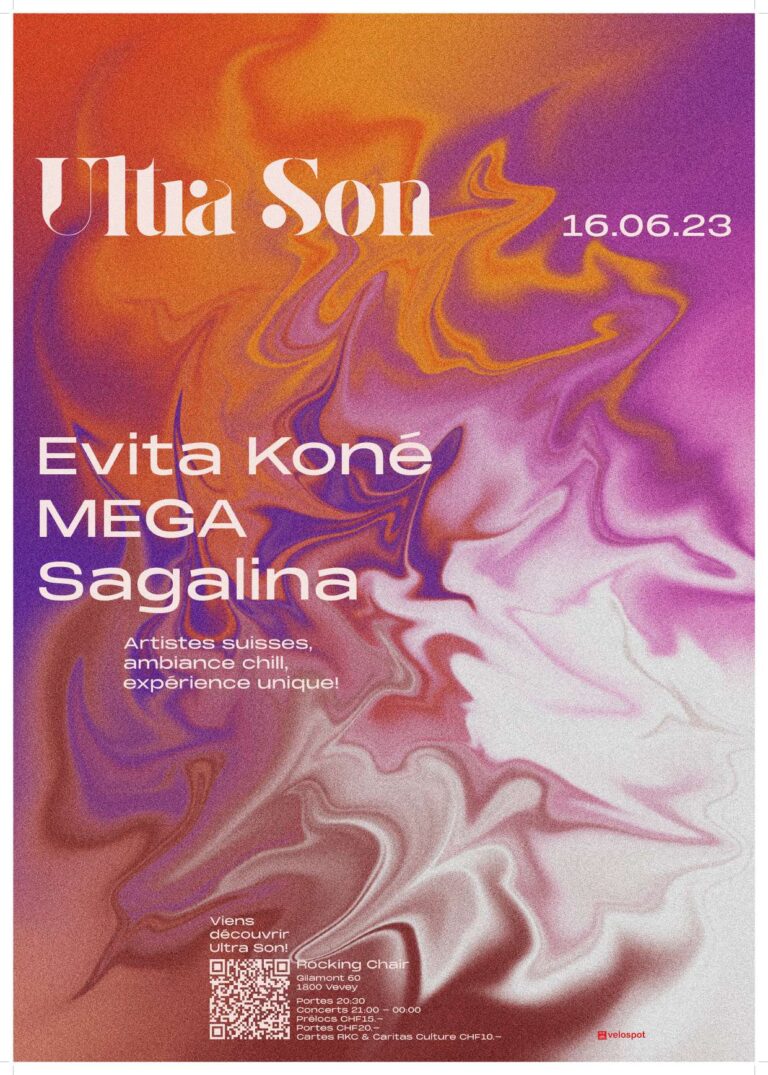 Ultra-Son: Evita Koné (TD/US/CH) + MEGA (CH) + Sagalina (CH) - Rocking Chair Vevey